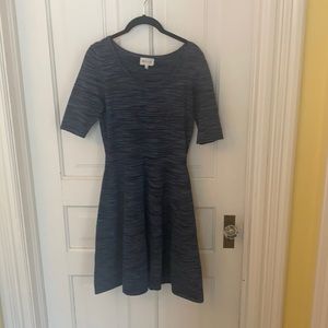 Milly Fit and Flare Knit Dress